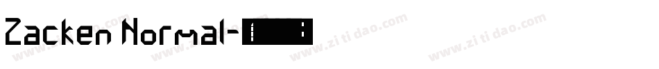 Zacken Normal字体转换
